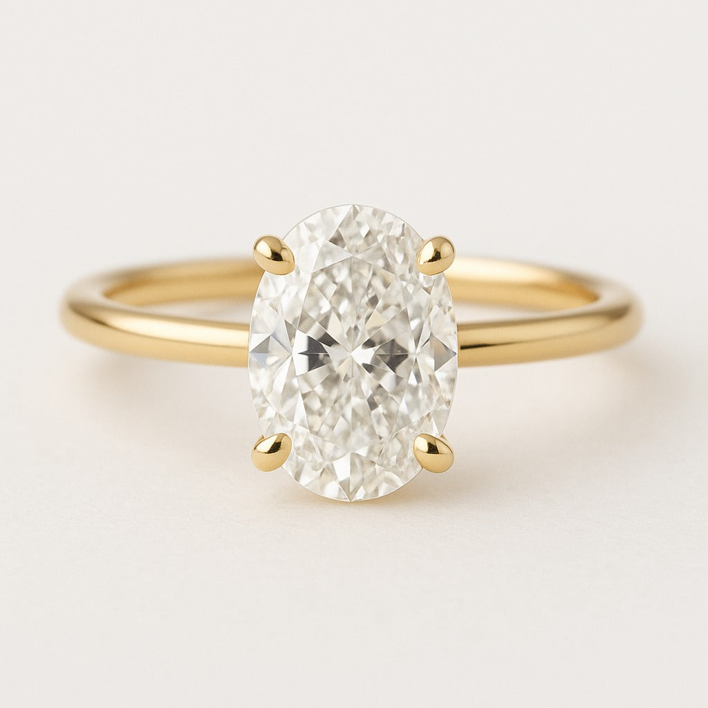 La DiaMantés | Luxe Horizon Oval Diamond Ring